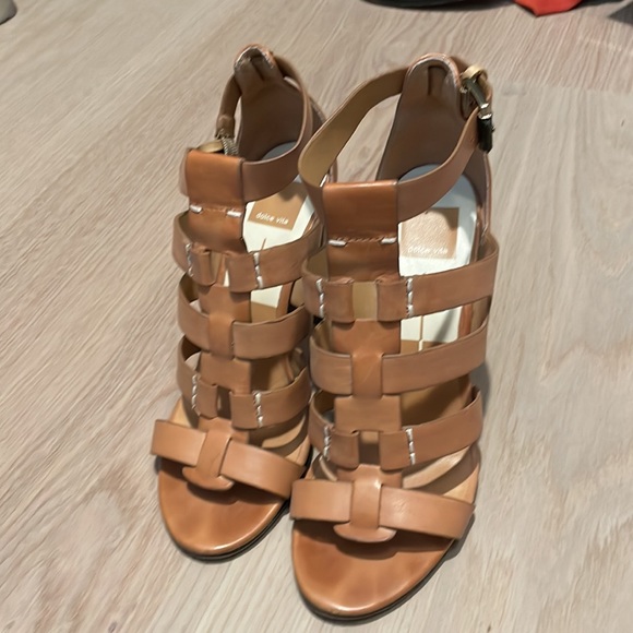 Dolce Vita Leather Heeled Sandals - Picture 2 of 3